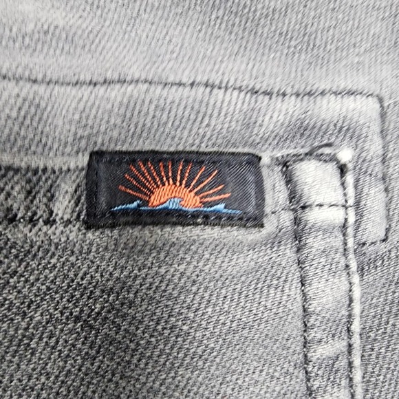 Faherty Jeans Mens 36x30 Gray Stretch Denim Straight Leg Pants Soft (Tag 38x32) - Picture 12 of 14